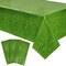 3 Pack Plastic Grass Tablecloth, Green Table Covers for Golf Party, Hole In One Birthday Decorations (54 x 108 In)